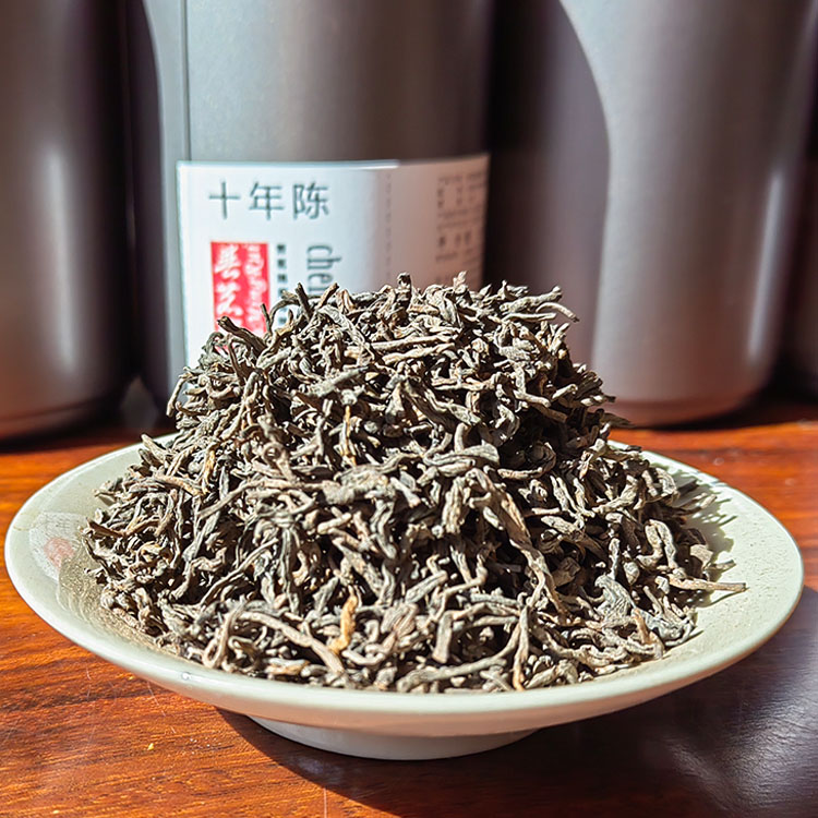 普茗瑞原陈香系列老熟茶料散 十年陈勐海特级熟普洱茶200克 散茶