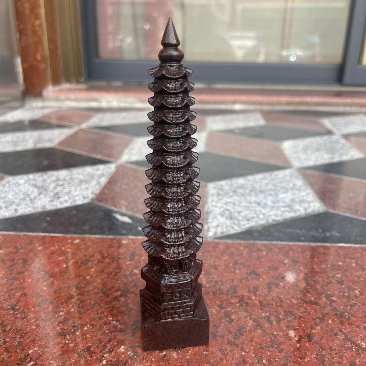 黑檀木 文昌塔小号摆件 