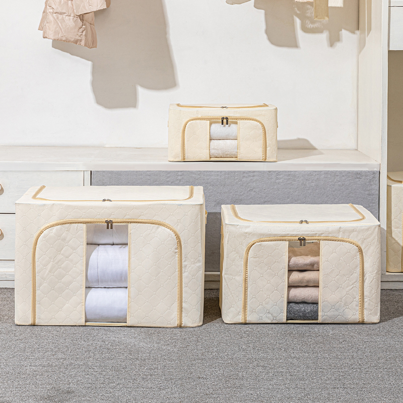 百纳箱无纺布折叠钢架收纳箱衣橱衣物衣柜布艺储物箱衣服收纳整理