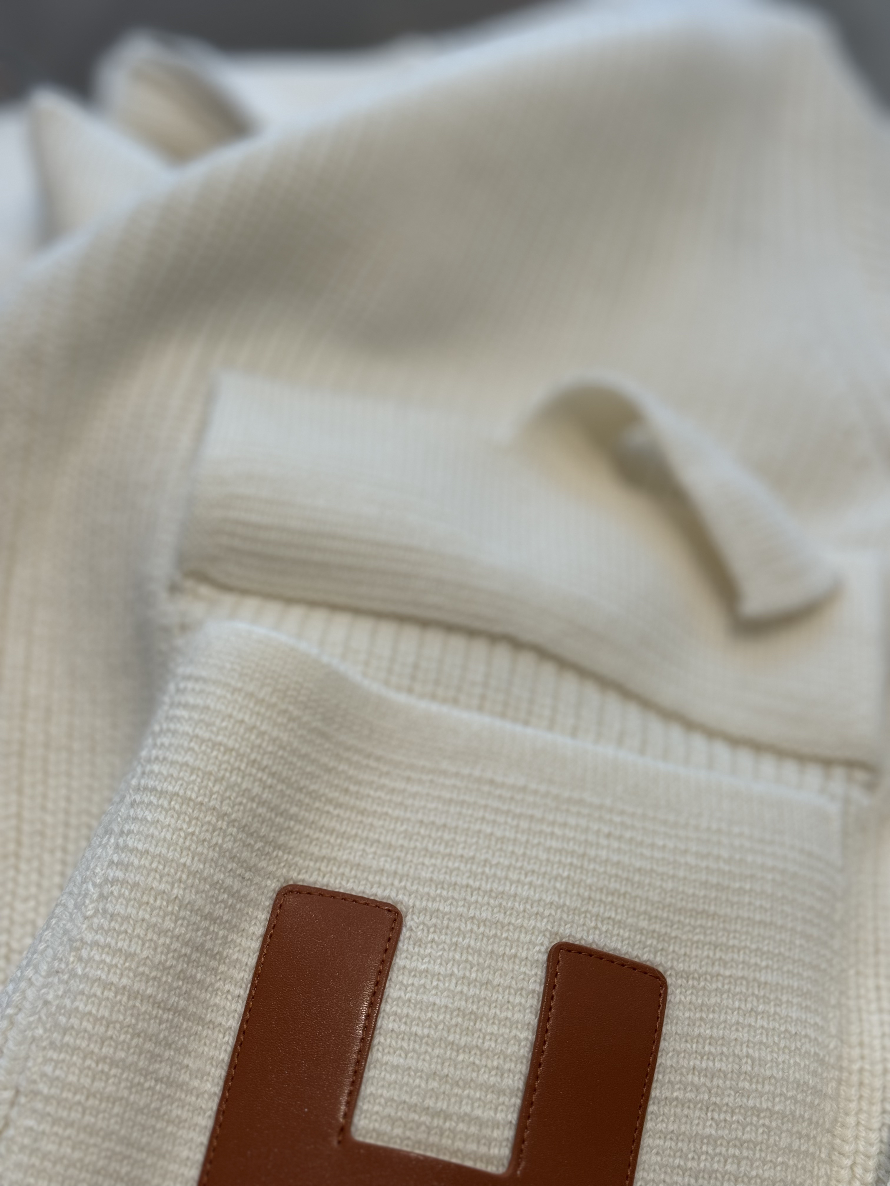 uki定制 象牙白秋冬毛衣外套