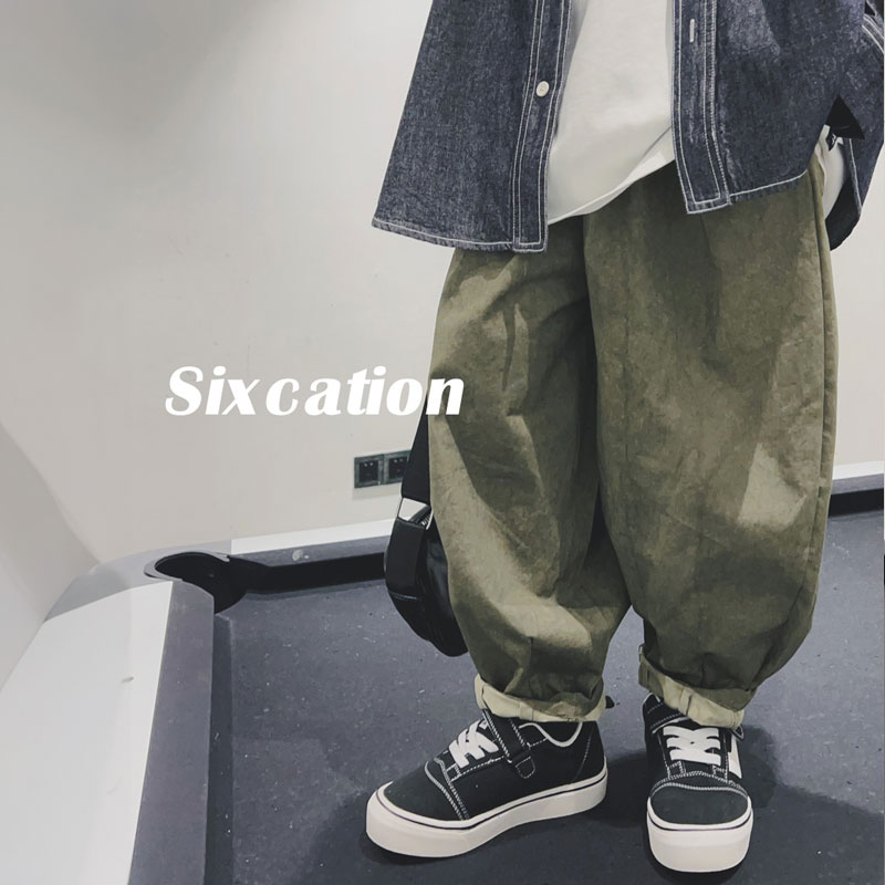 男童秋装扎染休闲裤儿童新款韩版中大童秋季潮牌时装哈伦裤S6505