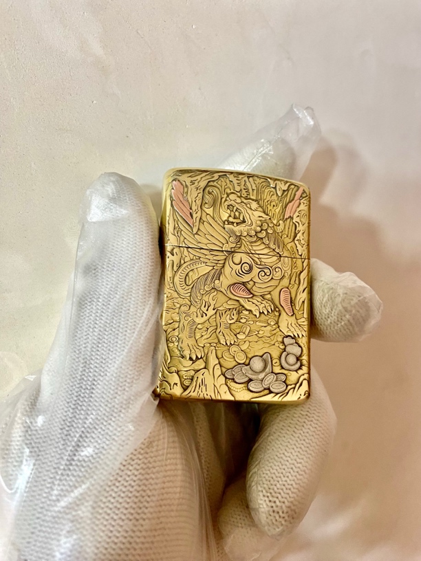 防风煤油男士打火机  天禄貔貅   3D立体浮雕  双面纯铜