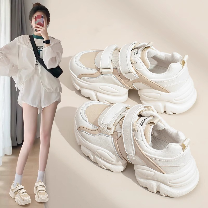 jr百搭厚底老爹鞋女2023新款秋季网红时尚显脚小鞋子炸街运动休闲