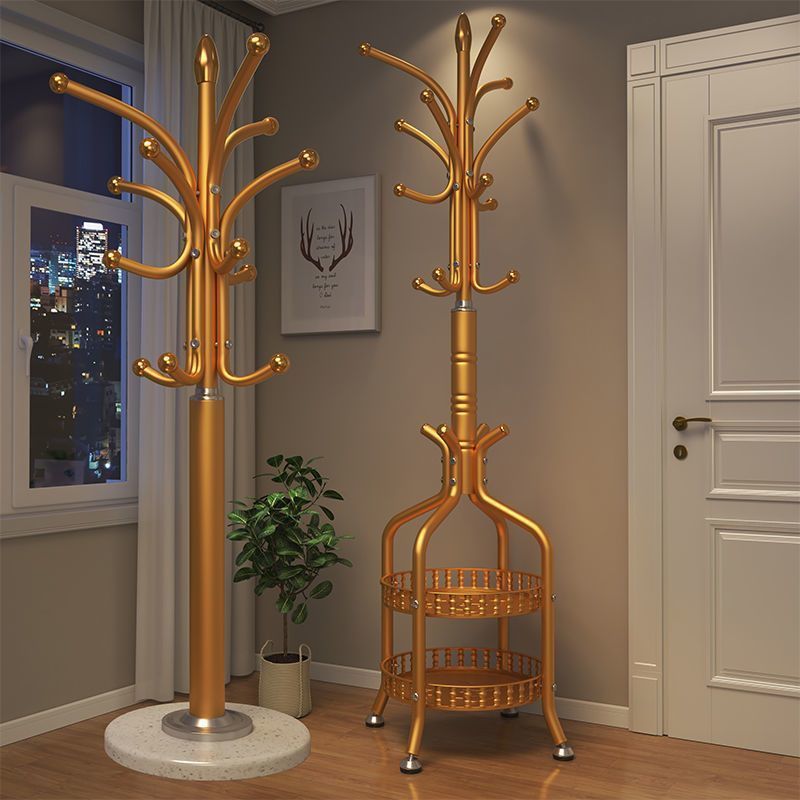 北欧风铁艺落地式衣帽架家用客厅卧室宿舍室内门后挂包挂衣服架子