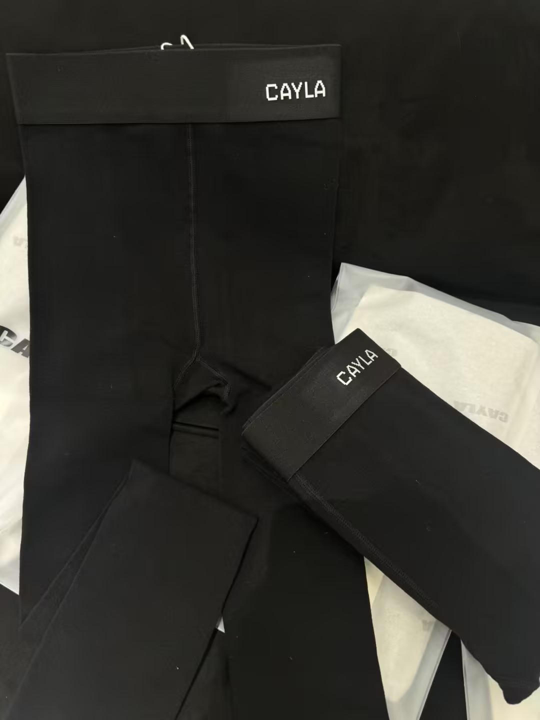 CAYLA设计师品牌 24AW  螺纹磨毛打底袜（NO退）