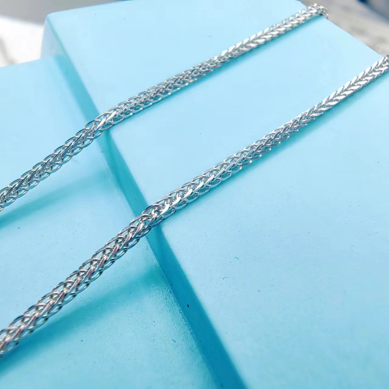 PT950铂金项链 可调节肖邦链 简约肖邦铂金项链 百搭万能链