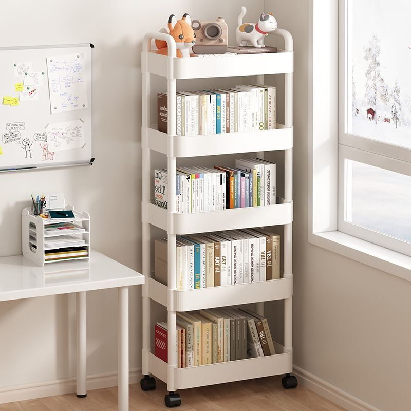 【首单0.01】简易置物架书架书房书本收纳学生宿舍小推车家用卫生