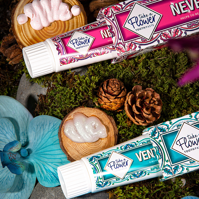 翡欧莱意大利进口牙膏2支组合一红一绿阿尔卑斯的风阿尔卑斯的雪