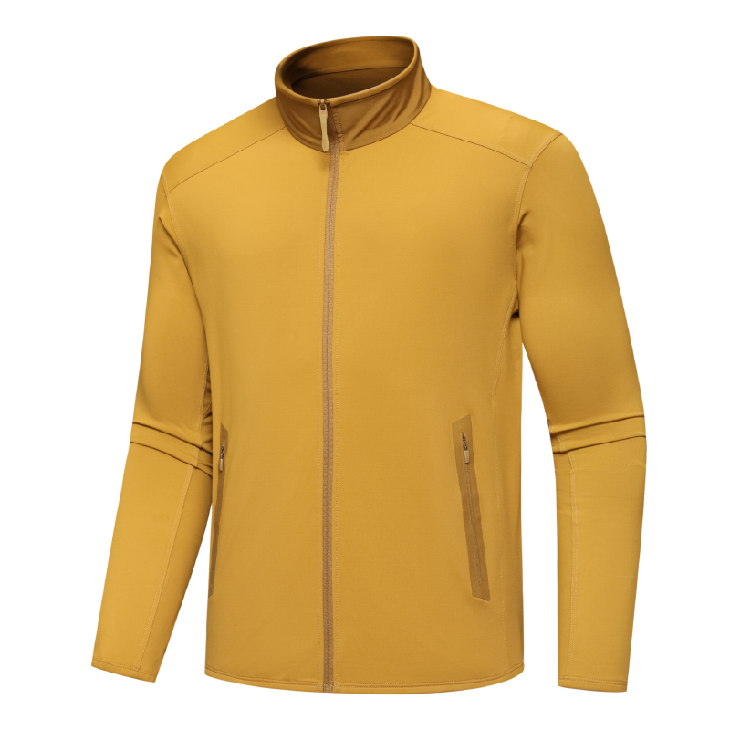 秋冬KYANITE男子保暖舒适打底衫户外运动立领加绒上衣/24-23A001