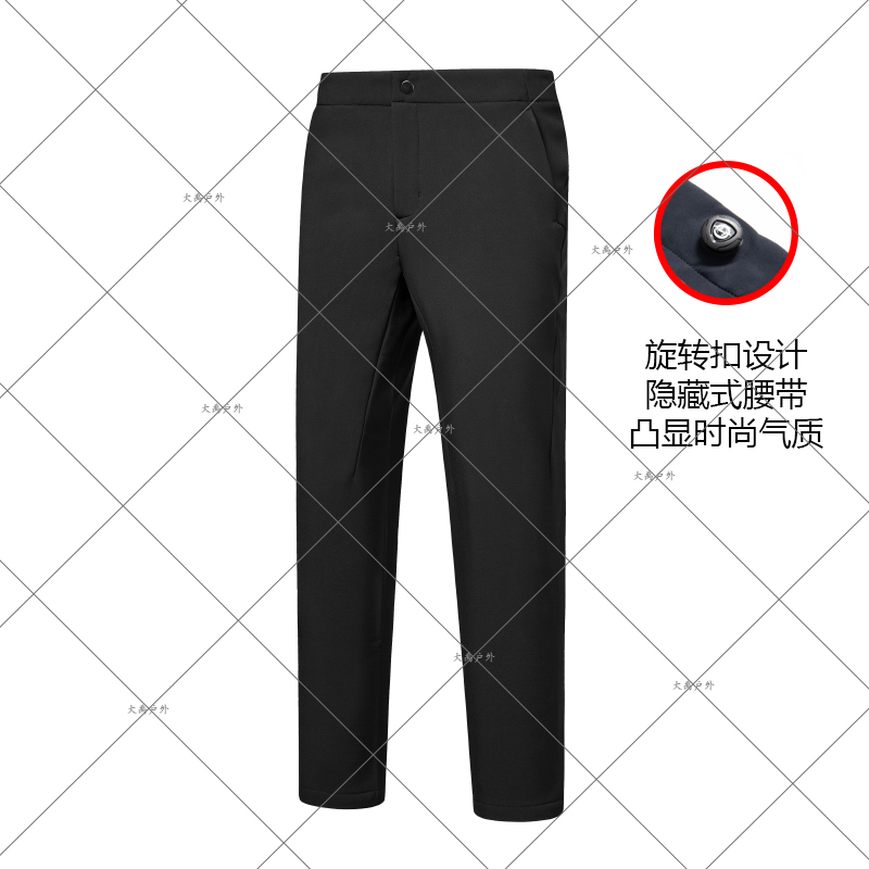 冬季男子旋转扣隐藏式腰带长裤户外运动休闲时尚软壳裤/23-863771
