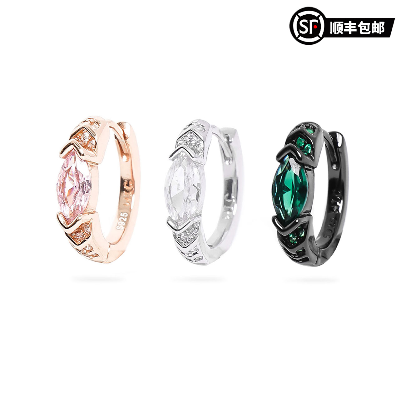 WIC S925银荷鲁斯耳环轻奢高级男女耳饰