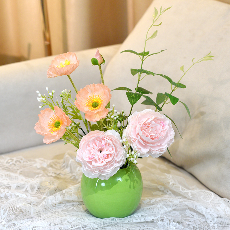 《春日》原创小清新新款假花手工客厅摆设餐桌装饰室内插花艺风格