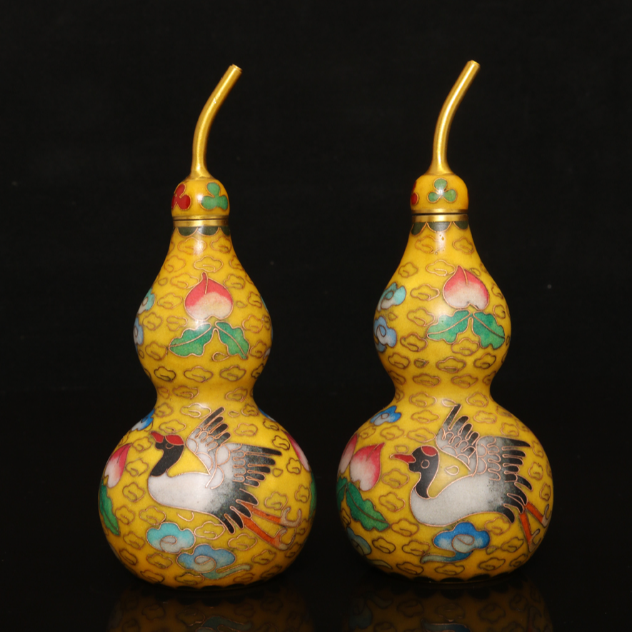 景泰蓝掐丝珐琅彩葫芦摆件