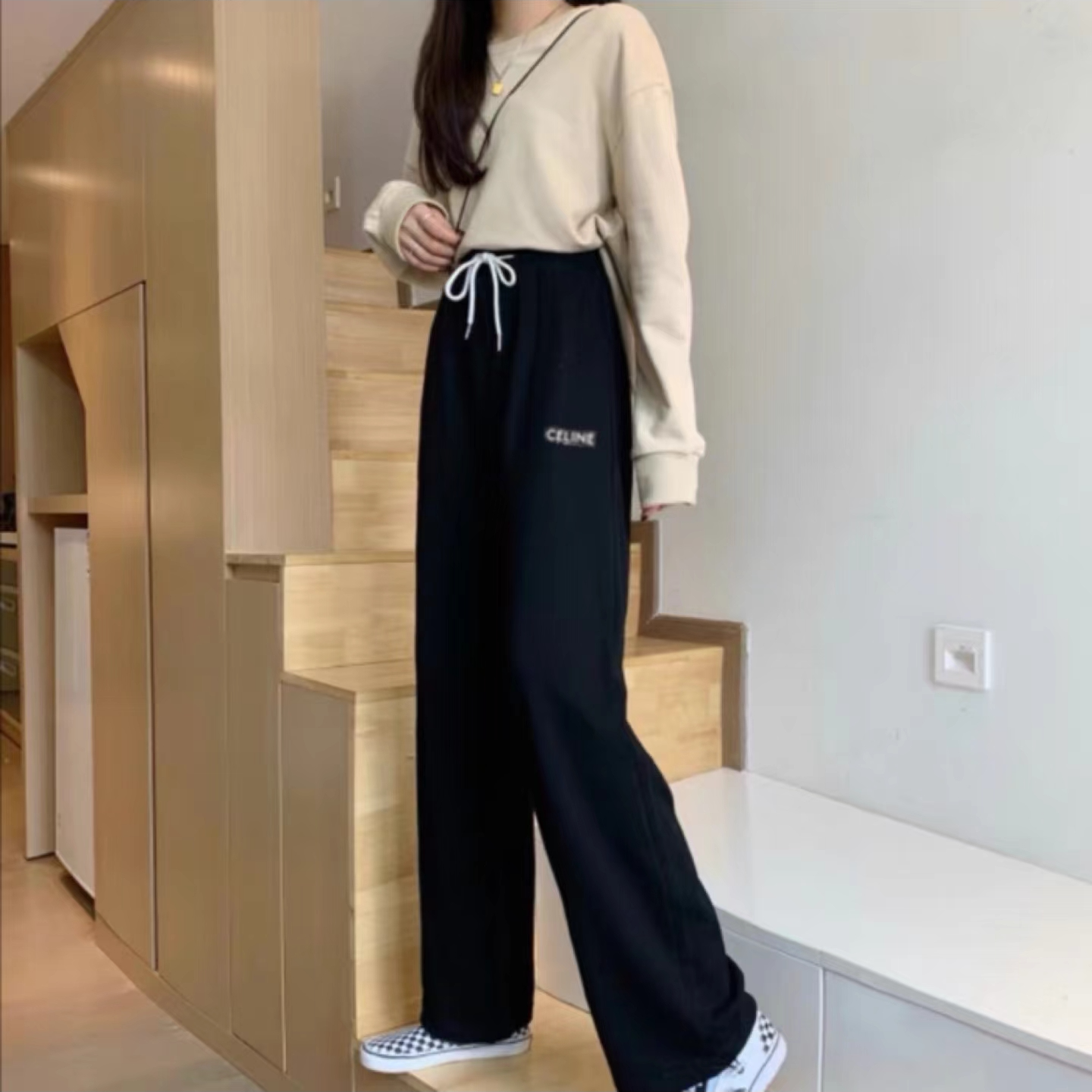 未使用 Celine/思琳 抽绳长裤/公价6888/S/M