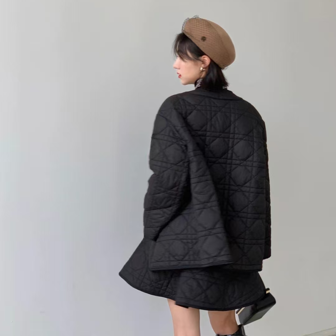 未使用 DIOR/迪奥 纽扣长袖外套 黑色 /36