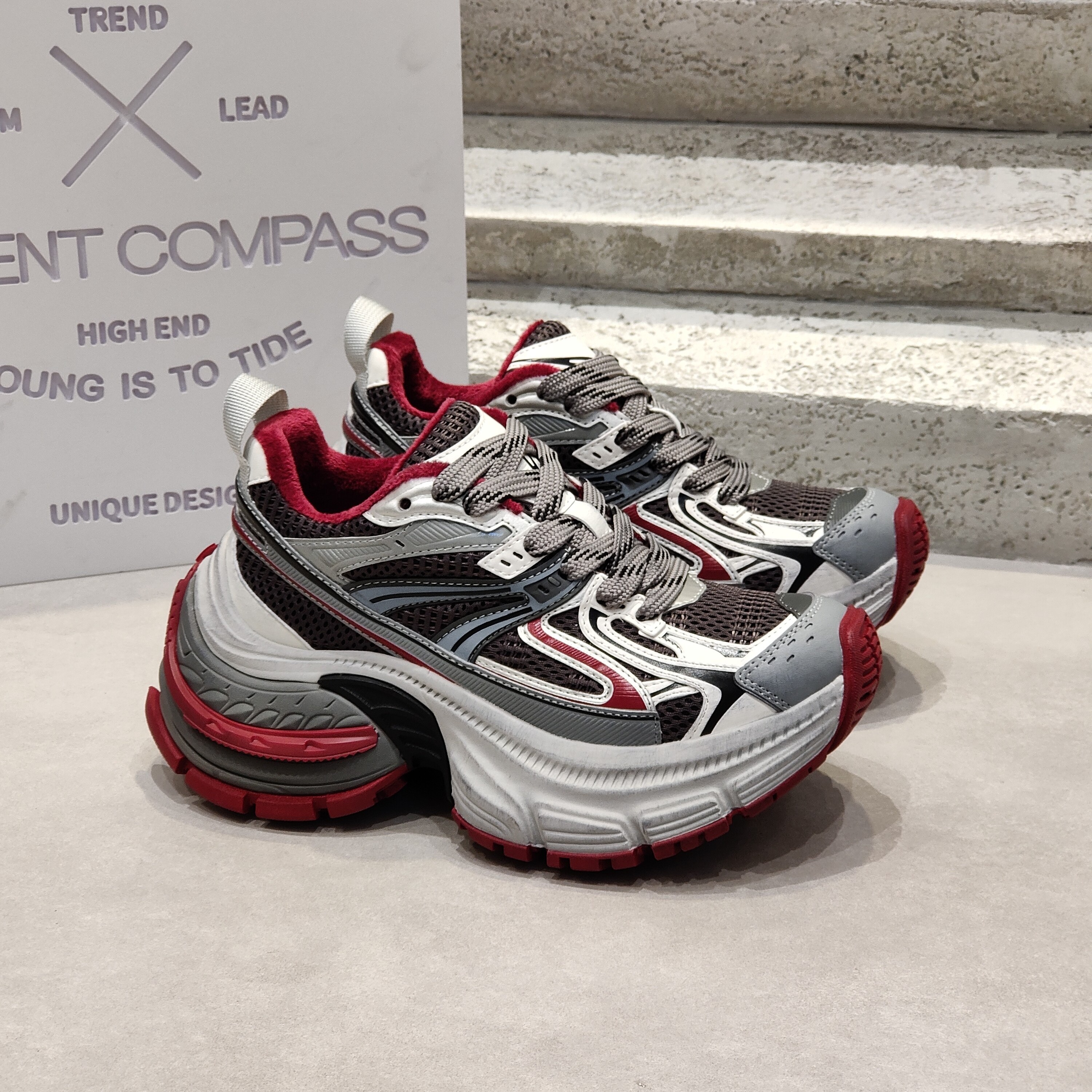 超级爆款老爹鞋 升级版红色 秋冬新款 国庆特惠