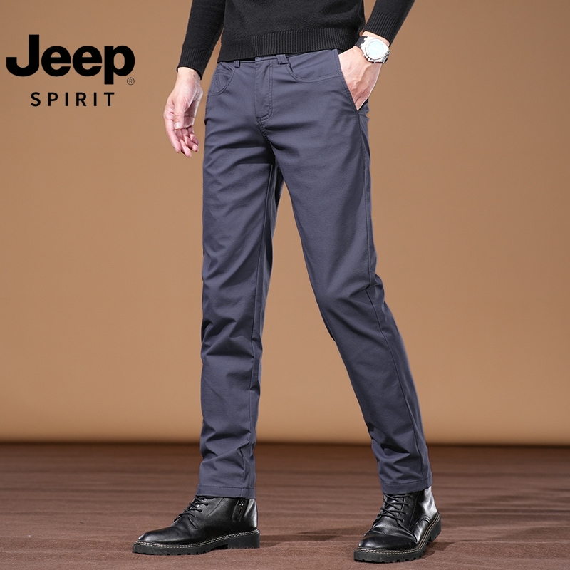 JEEPSPIRIT高端男士秋冬新款-户外战术型软壳工装宽松休闲裤319