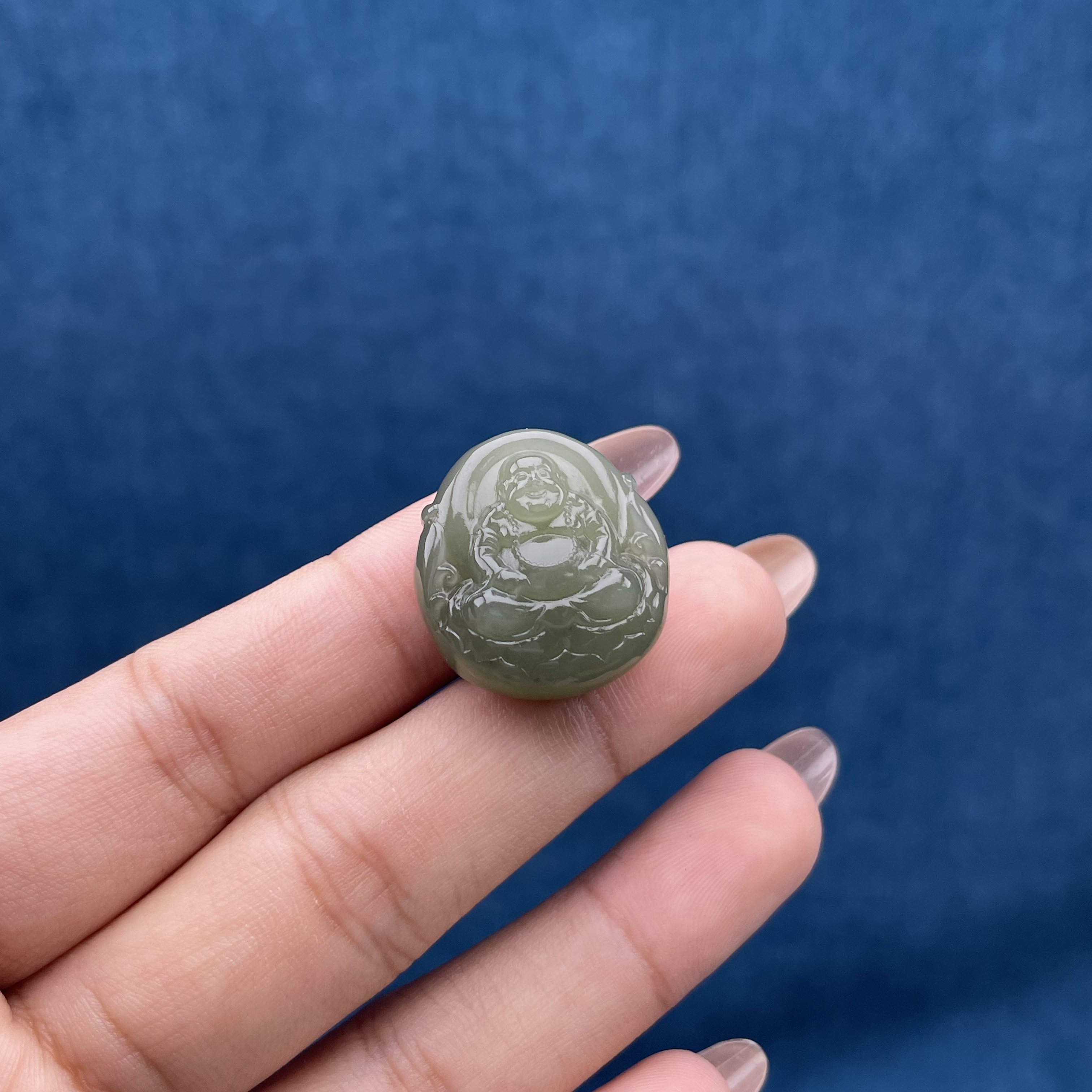 HY003和田玉佛公吊坠O  24*22.2*10.5