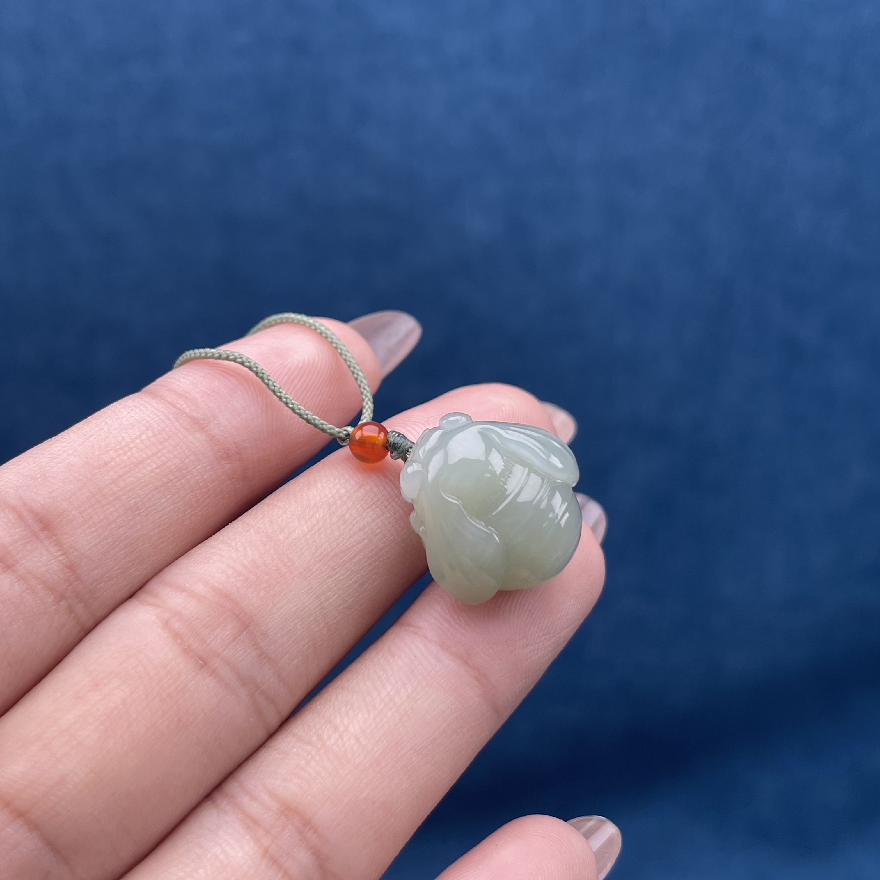 HY025和田玉晴水吊坠O  18.5*18.5*11.2