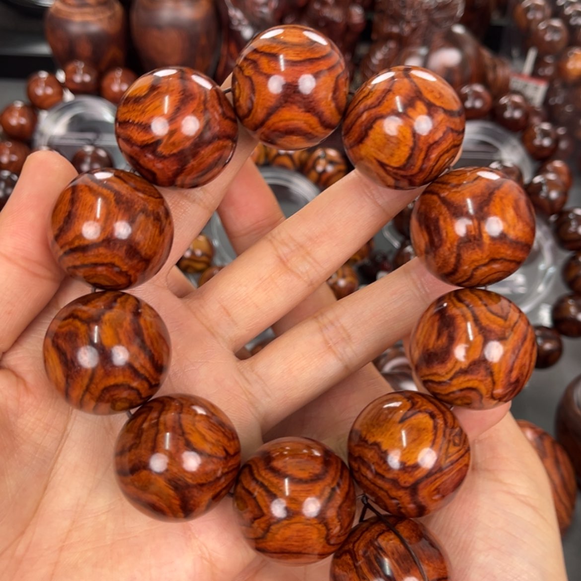 【闪购商品】黄花梨/降香黄檀手串/手链麻**放