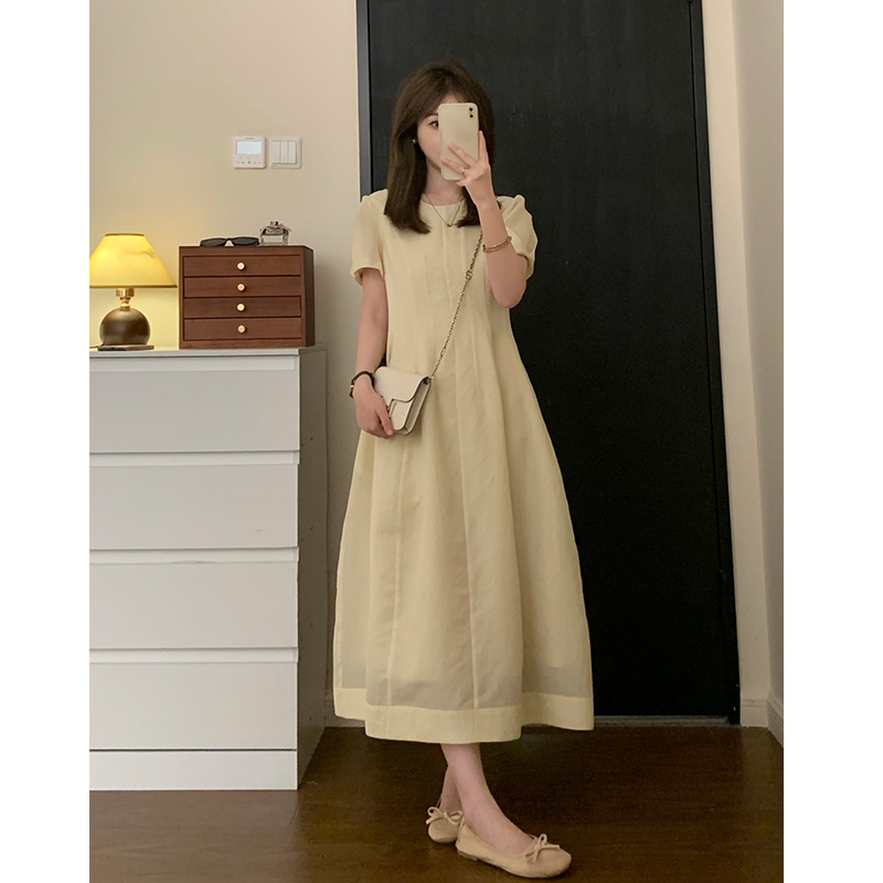 FUGUI RICH【樱花树下】小个子粉色连衣裙中长款裙子夏 26242L1603