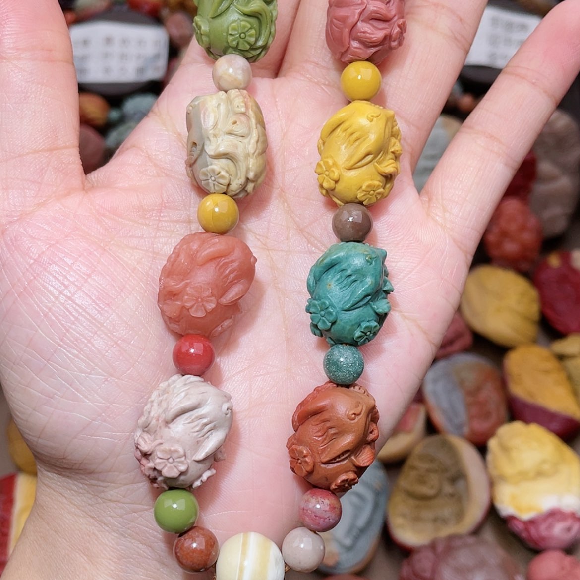 【闪购商品】石英质玉手链合金