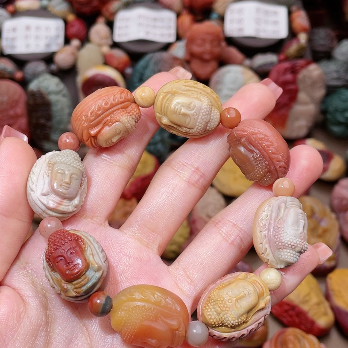 【闪购商品】石英质玉手链未镶嵌