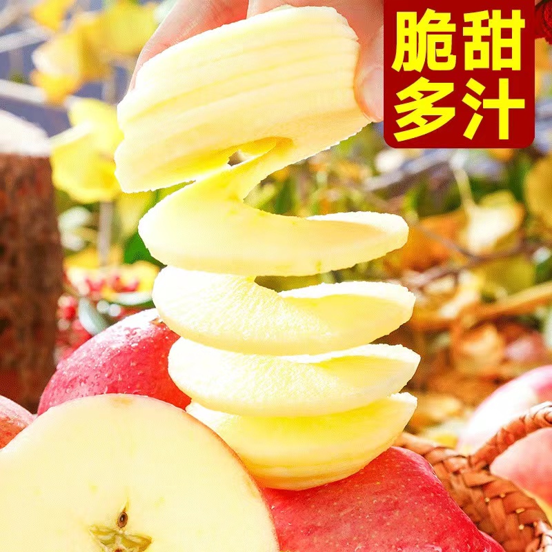 正宗陕西洛川苹果新鲜水果红富士当季整箱应季时令冰糖心产地直发