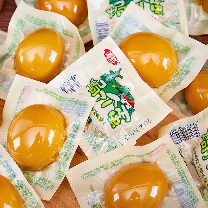盐焗无壳卤蛋即食熟食鸡蛋铁蛋独立包装休闲零食批发