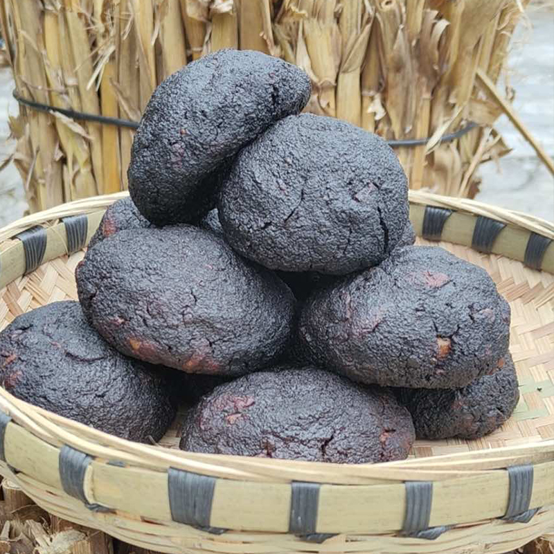 【猪血丸子】贵州特产农家柴火烟熏全国包邮猪血粑豆腐袋装