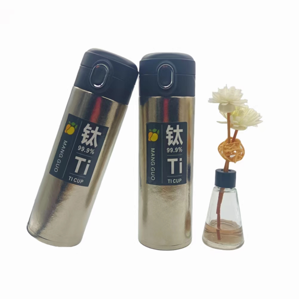 纯钛户外露营旅行便携式大容量高端商务车载简约水杯