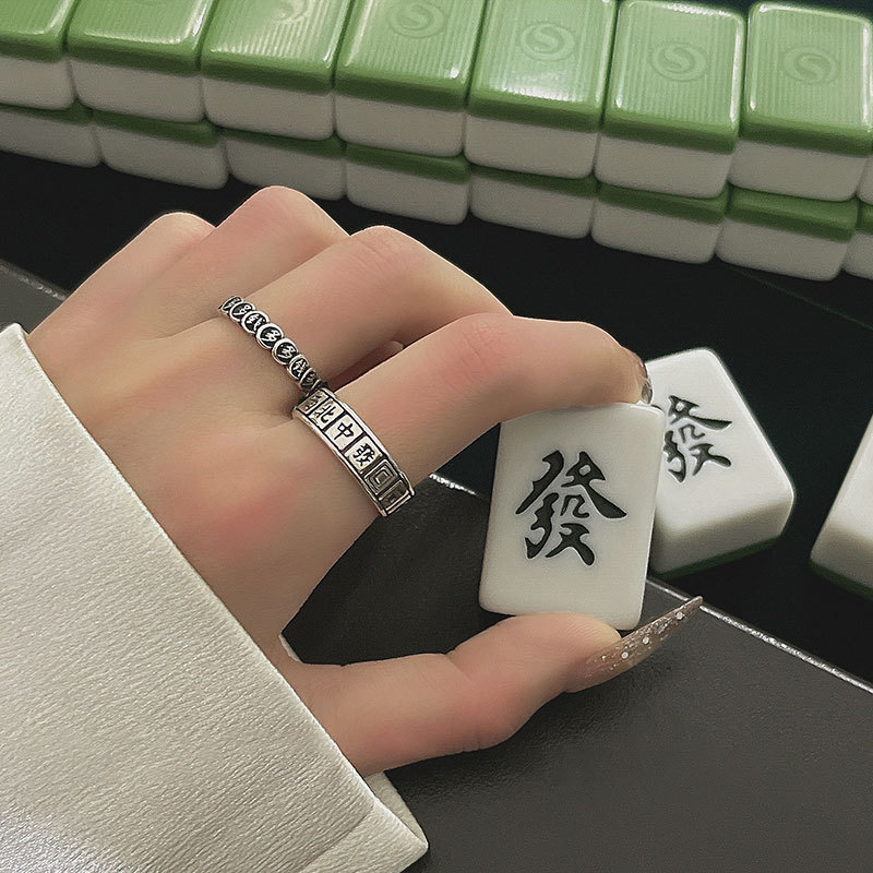 钱多多戒指女复古做旧潮小众时尚ins潮设计指环百搭小众网红新品