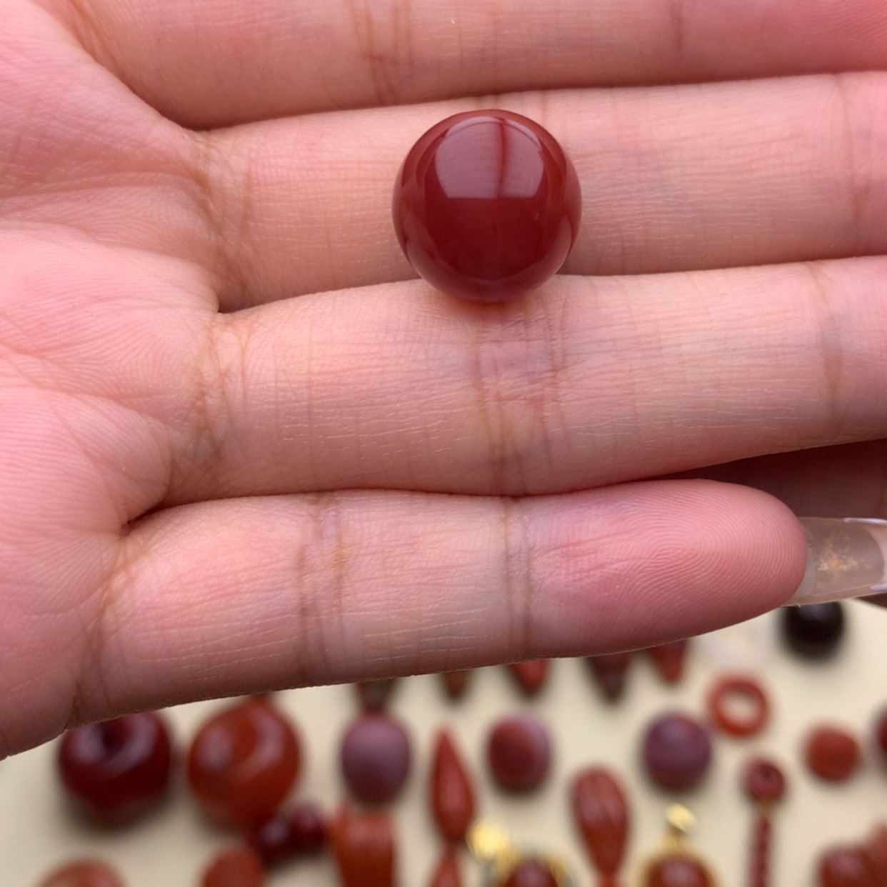 【闪购商品】南红玛瑙12+瓦西圆珠未镶嵌