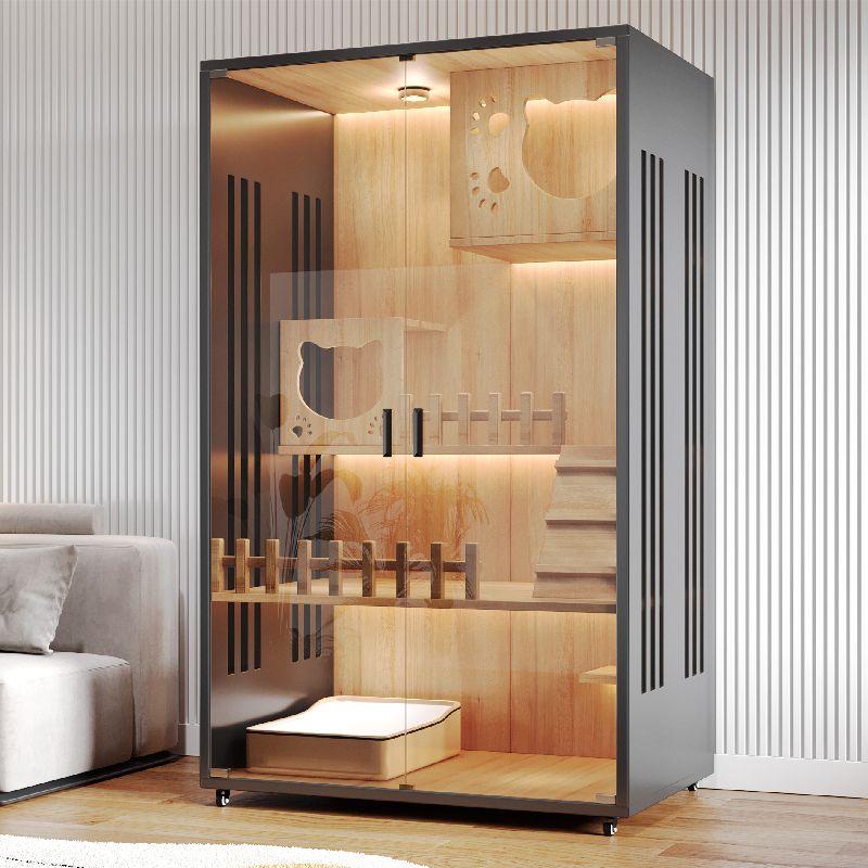 猫别墅家用猫柜双层猫舍猫咪笼子防水猫窝猫房子超大室内猫屋猫笼