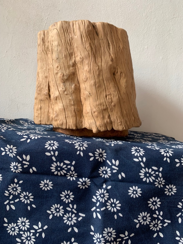 枣木墩侘寂风摆件花墩家用茶室民宿实木