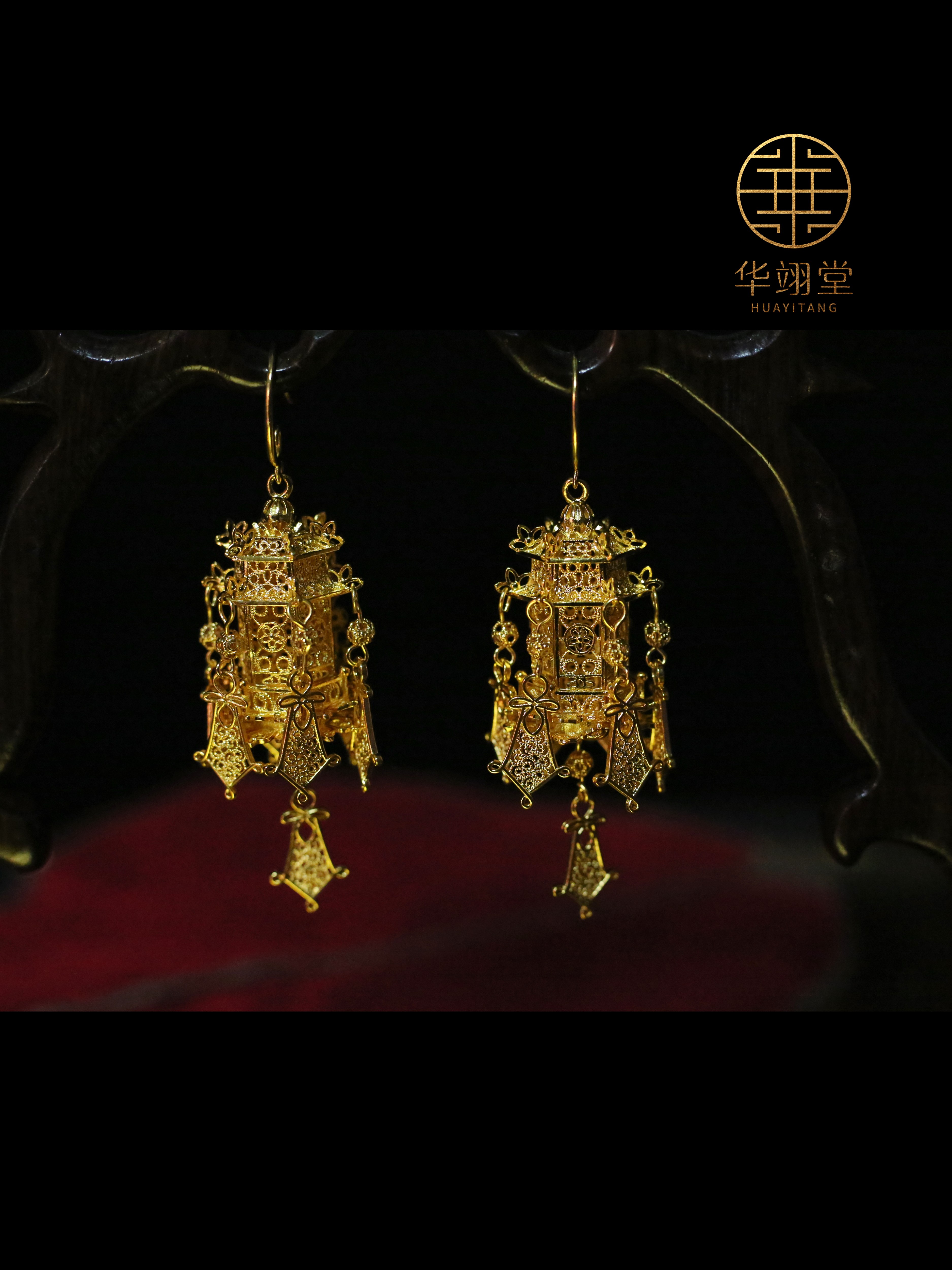 铜合金耳饰 华翊堂复原款日常汉服配饰创新宫廷耳环耳饰