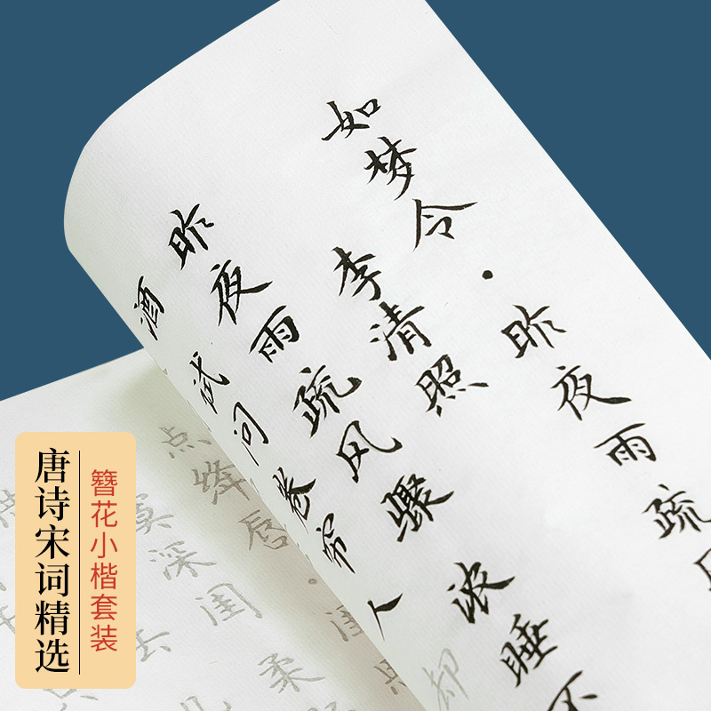 小帖初学者小学生女子入门套装软笔练字帖描红临摹练字专用楷书