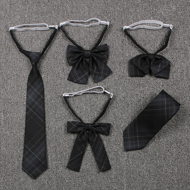 成品布日系JK制服领结衬衫领带校服裙领花蝴蝶结百搭黑色少女