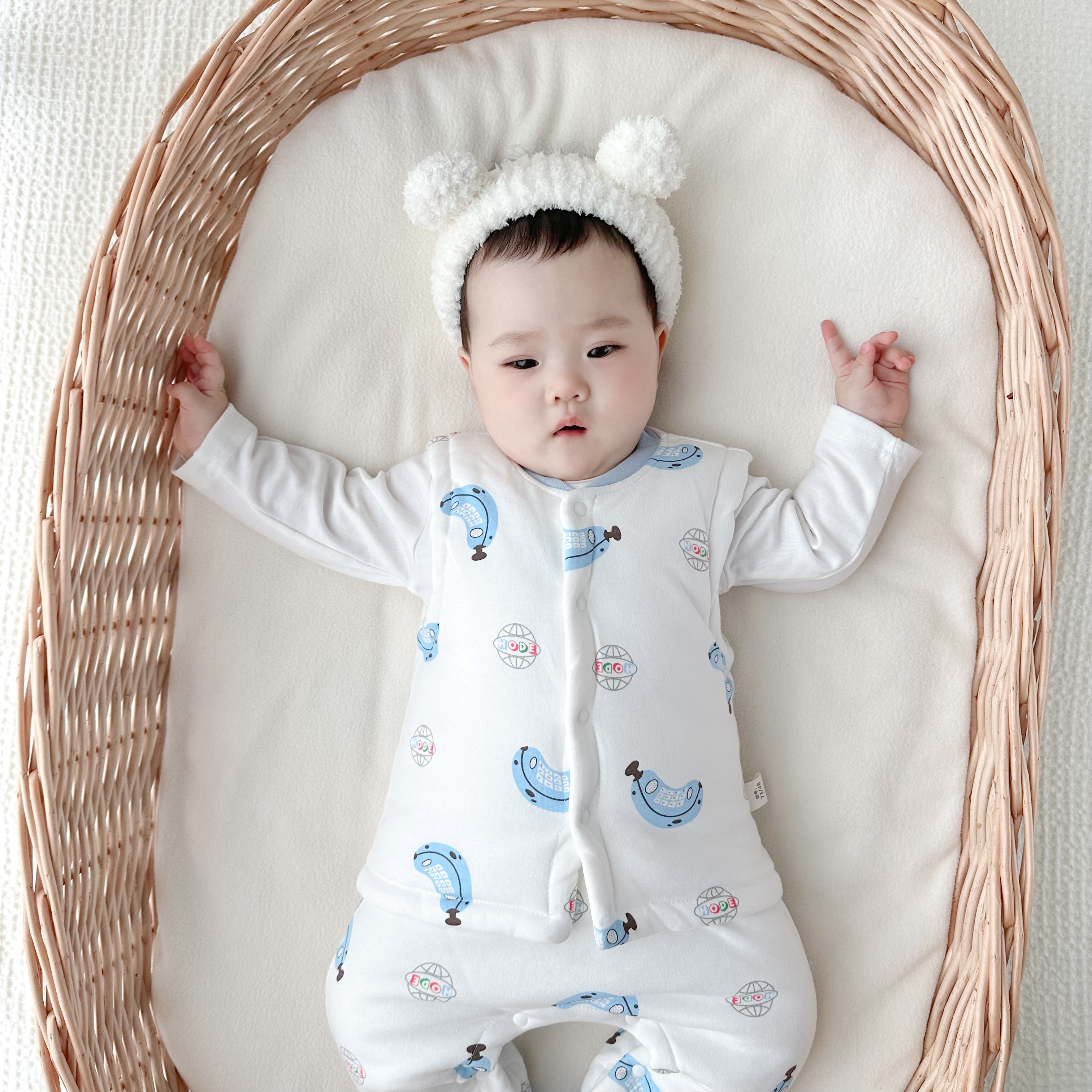 婴幼儿马甲加厚夹棉保暖秋冬款婴儿衣服男女宝宝冬季背心坎肩马甲