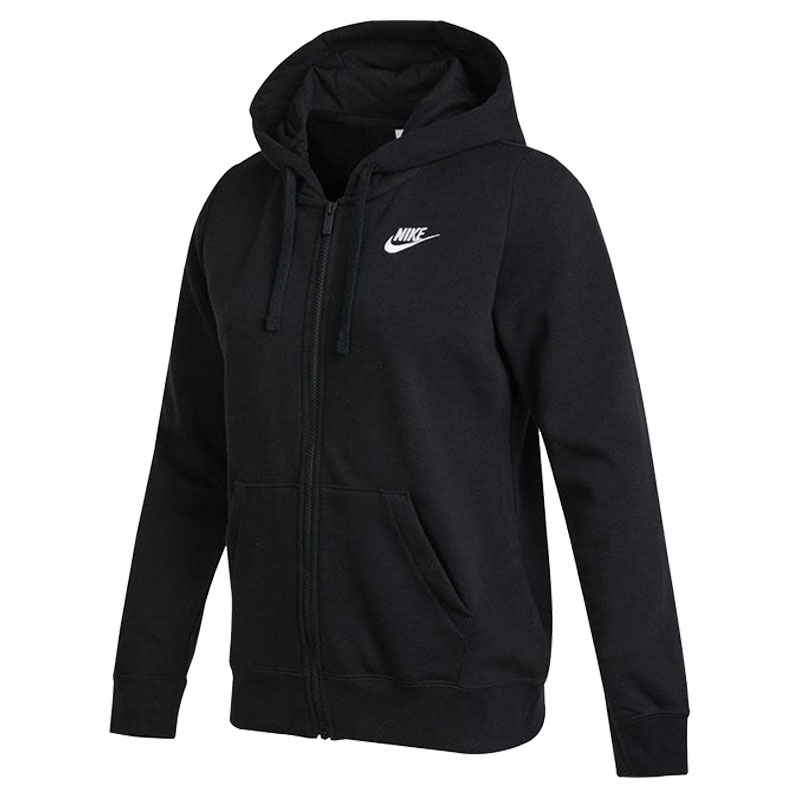 nike耐克女子AS W NSW CLUB FLC FZ HOODIE ST针织外套DQ5472-010