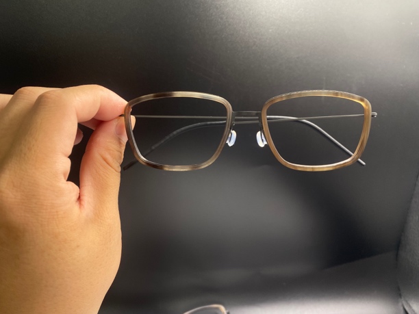 林德伯格5803同款牛角眼镜特殊花纹