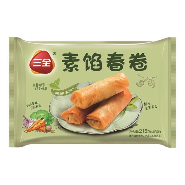 三全素馅春卷216g
