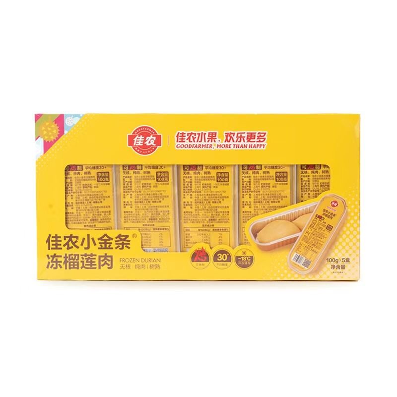 佳农小金条冻榴莲肉100g*5/盒