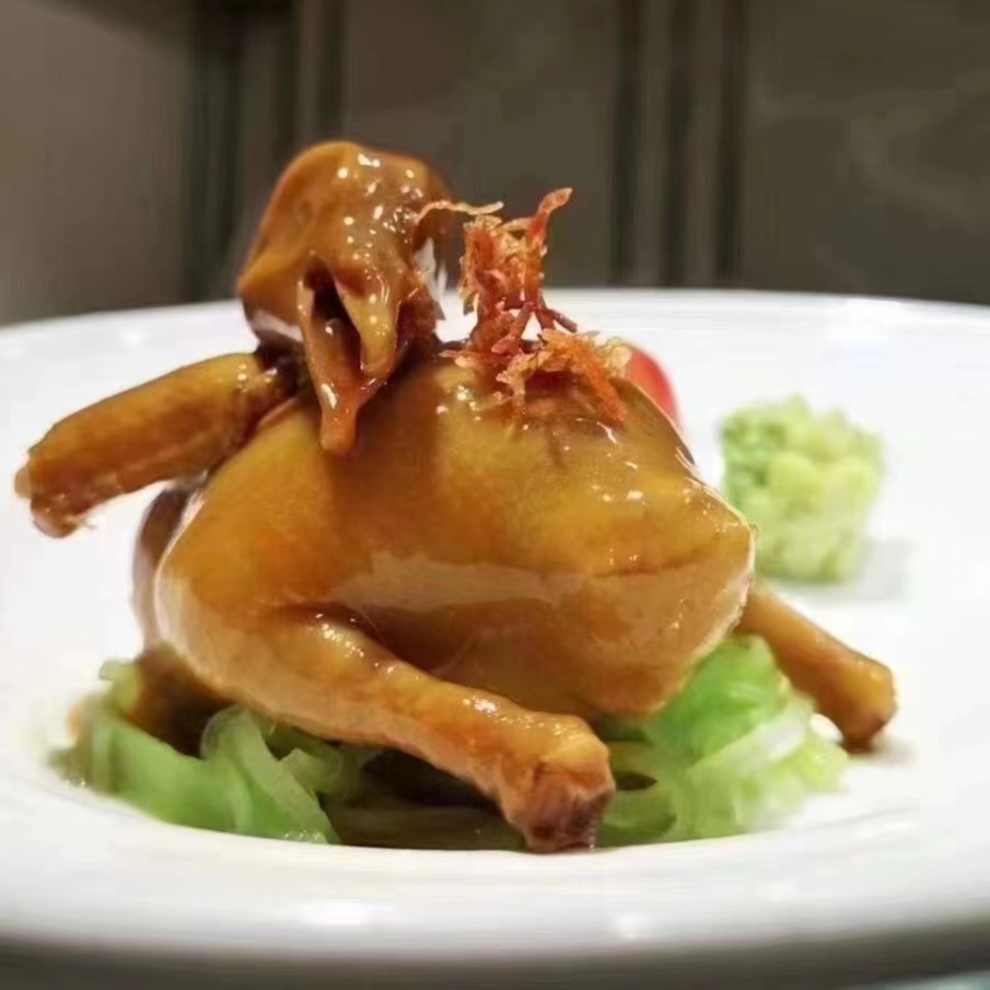 广东鸿门燕红烧乳鸽半成品鸽吞翅加热即食熟食鸽吞翅冷藏顺德美食