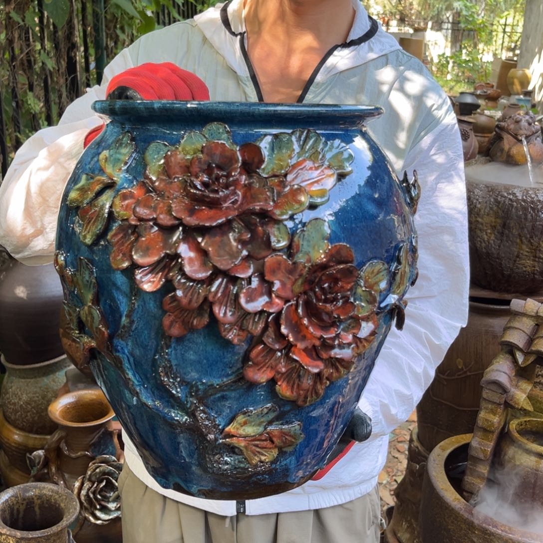 红陶20CM（含）-50CM（不含）高33口22有孔