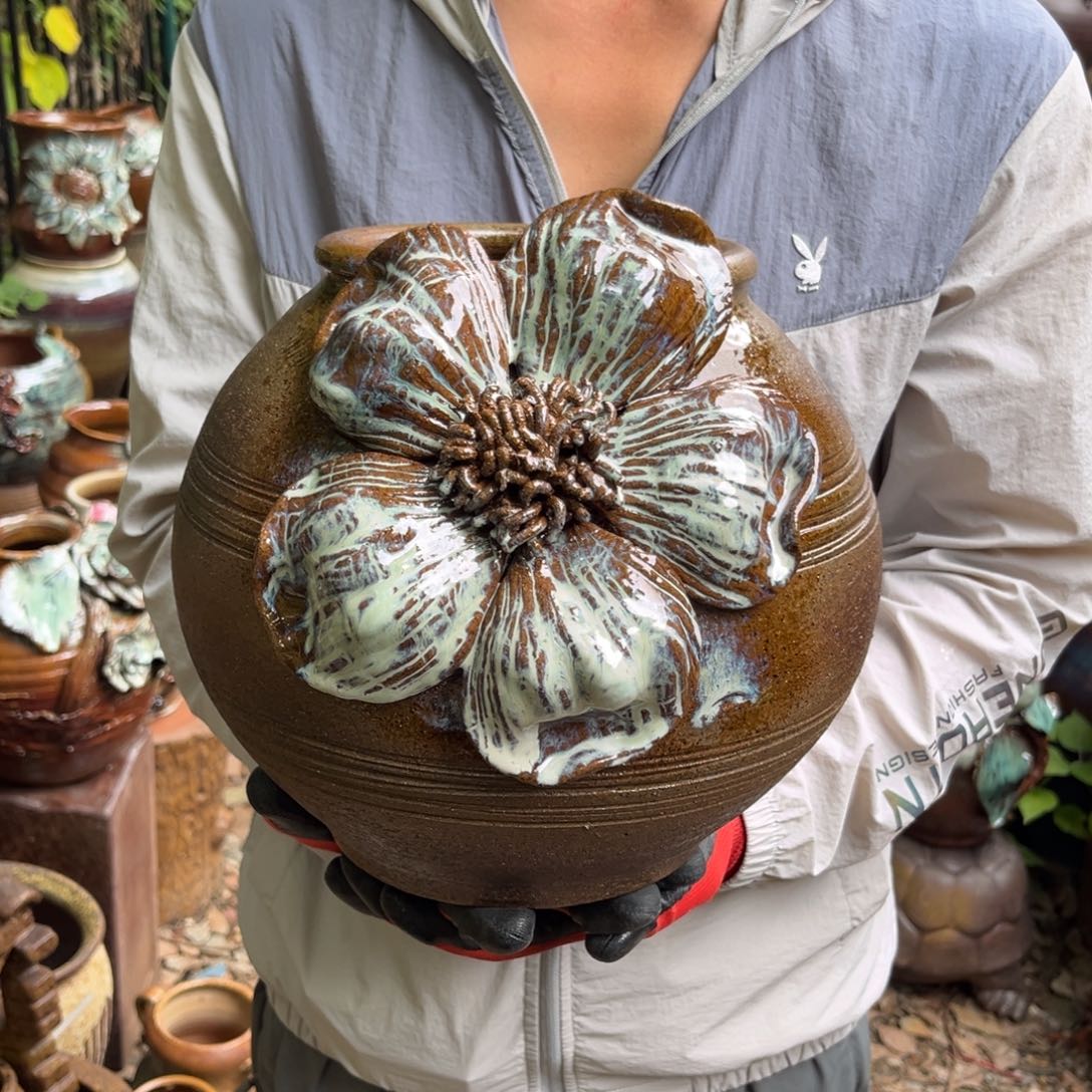 红陶20CM（含）-50CM（不含）高26口15有孔