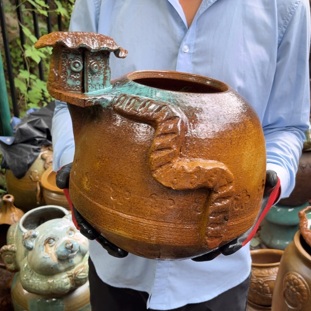 红陶20CM（含）-50CM（不含）高2 4口14无孔