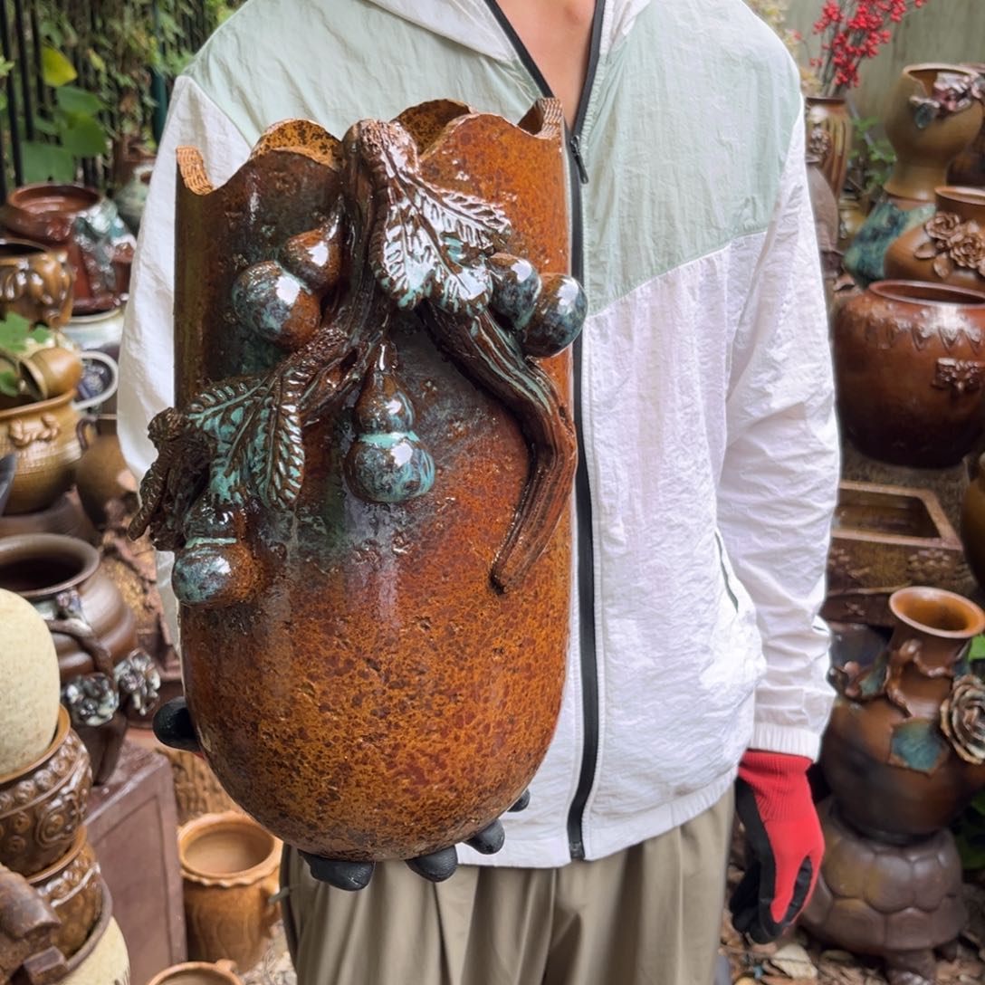 红陶20CM（含）-50CM（不含）高32口14无孔