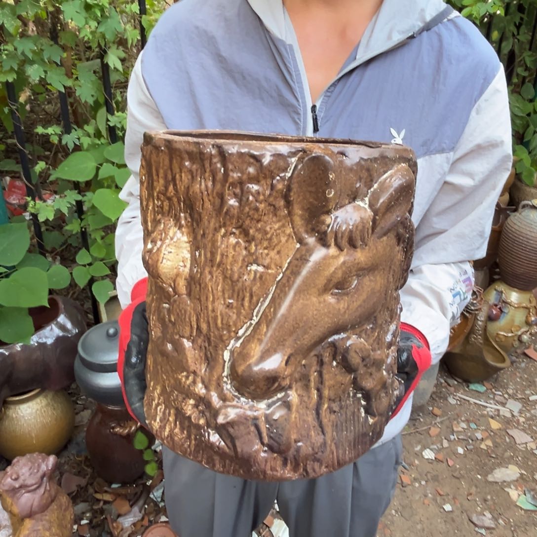 红陶20CM（含）-50CM（不含）高24口21有孔