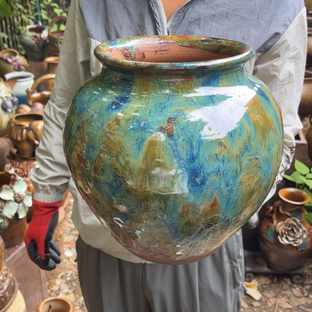 红陶20CM（含）-50CM（不含）高26口17有孔